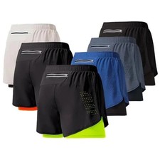 Men’s 2 In 1 Running Shorts
