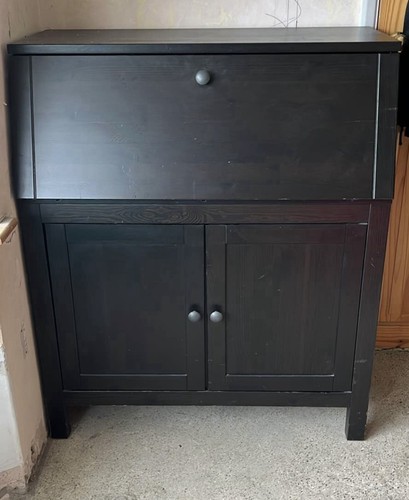 Ikea hemnes bureau black brown - bureau, black/brown