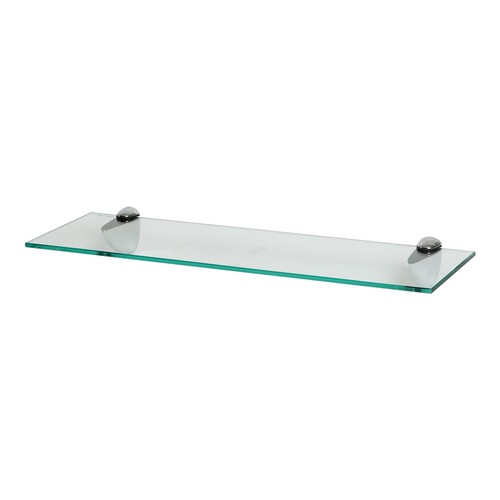 Floating glass wall shelf - glass, 60cm
