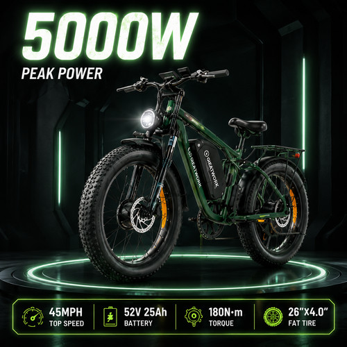 5000w dual motor - electric, bike