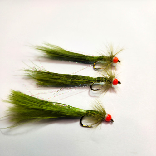 Olive damsel fly fishing - 3, x
