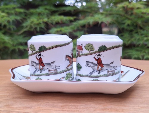 Coalport bone china hunting - china,