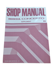 Honda Concerto Supplement 1993