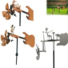 Garden Percussionist Handmade Metal Rock Band Windmill for Music Lovers Gift