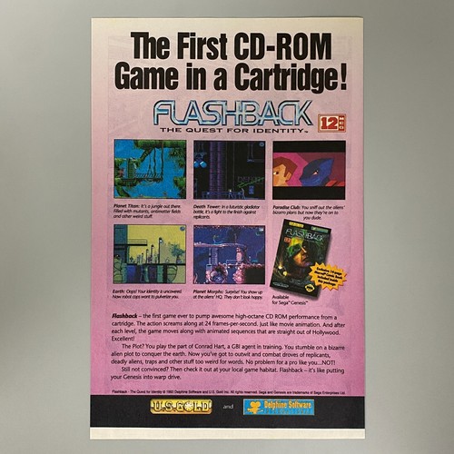 Flashback video game sega - video,