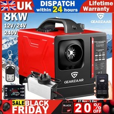 8kW 12V/24V/240V Diesel Air Heater Bluetooth APP Control For Garage Campervan UK