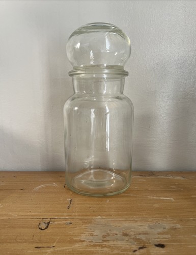 Vintage apothecary glass jar - vintage,