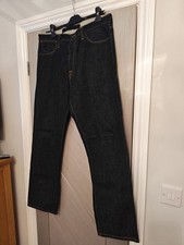 VINTAGE FAKE LONDON GENIUS DENIM JEANS - W34/L32 - IMMACULATE CONDITION 