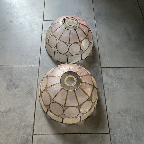 Pair vintage capiz - pair, &