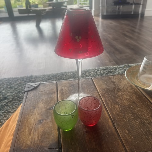 Party lite candle - lamp., glass