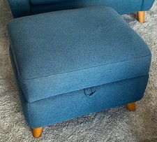 DFS French Connection Studio - Storage Footstool - Ocean Boucle