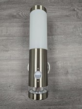 Auraglow Chrome Dual Function PIR Infrared Motion Sensor Outdoor LED Wall Light