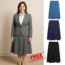 Ladies Half Elasticated Waist