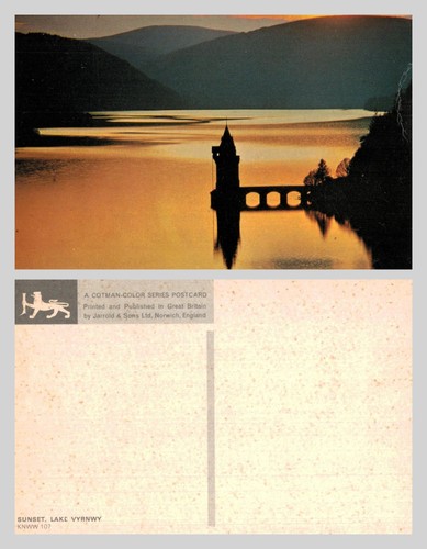 Vintage postcard sunset - vintage,