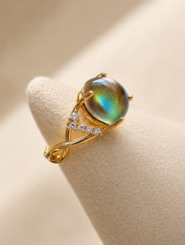 Gold mood ring - gold,