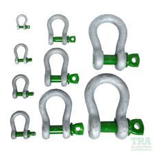 Green Pin Bow Shackle Galvanised Standard Pin Screw Recovery Quality Van Beest