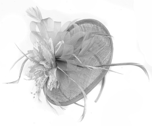 Sinamay saucer disc wedding - sinamay,