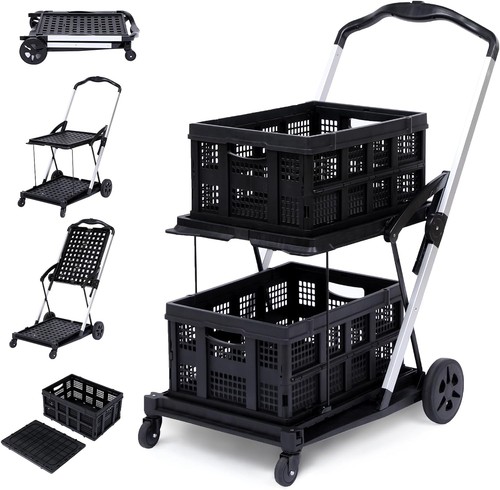 Tier folding utility cart - 2,