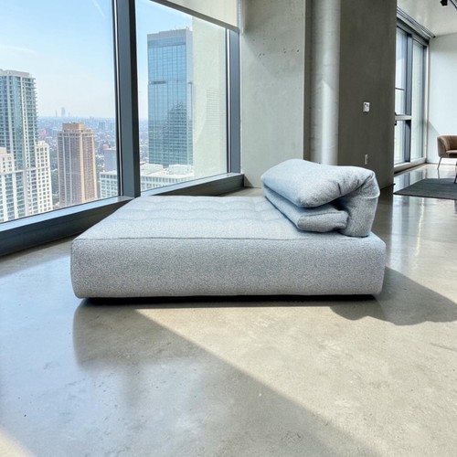 Chaise longue sofa light blue - longue,