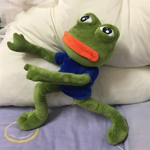 45cm sad frog - sad, soft
