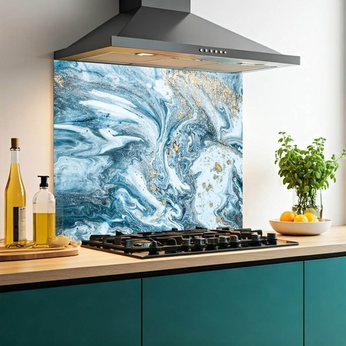 Printed glass kitchen - printed,