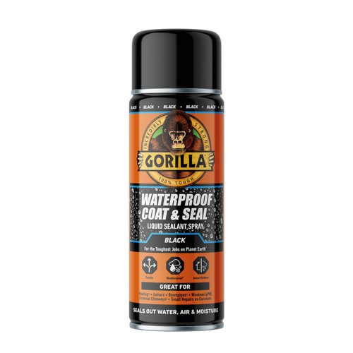 Waterproof black coat seal - black,