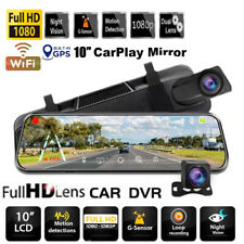 10" Full HD Car Dash Camera Dual Lens Touch Screen DVR Video Night Cam Recorder