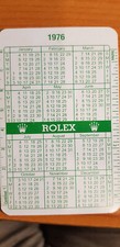 Rolex Calendar 1976/1977 green