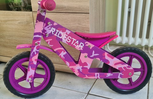 Ridestar pink wooden balance