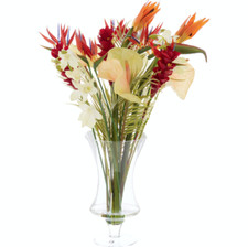 PEONY Multicoloured Artificial Flower Bunch in Vase