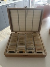 Boxed Collection Of 35Mm Camera Film Slides Photographic Vintage Cardboard