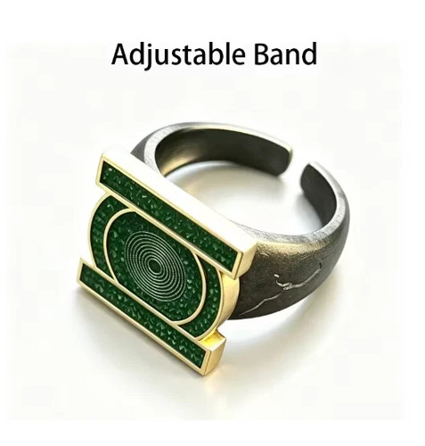 Green lantern ring metal corps - ring,