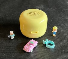 POLLY  POCKET 50'S DINER RING AND RING CASE  1991 100% COMPLETE EX CON