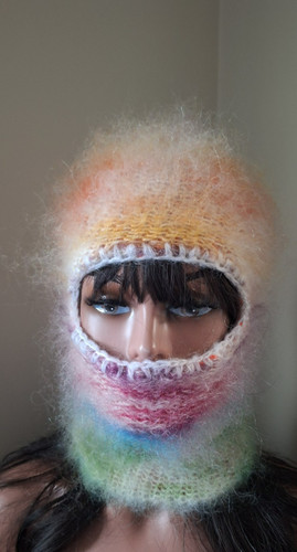 Mohair reversible balaclava - reversible,