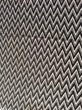 Vintage Zigzag brown, cream wool tweed material coat sewing fabric 145cm x 125cm