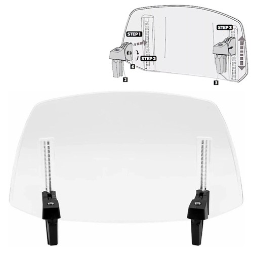 Motorbike clip windshield - motorbike, on