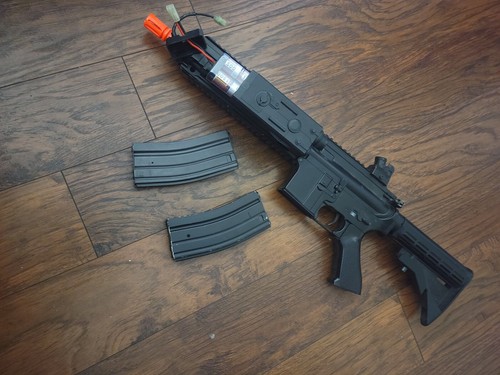 Airsoft rifle black lancer - airsoft,