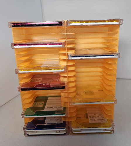 Transparent orange minidisc - orange,