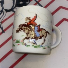 CATH KIDSTON BY QUEENS COWBOY WESTERN BABY MUG RETRO Fine China Cute 