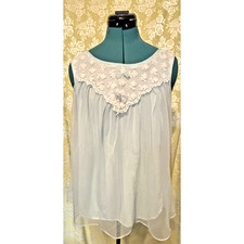 Vintage blue peignoir - vintage,