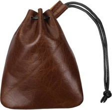 Leather Drawstring Pouch
