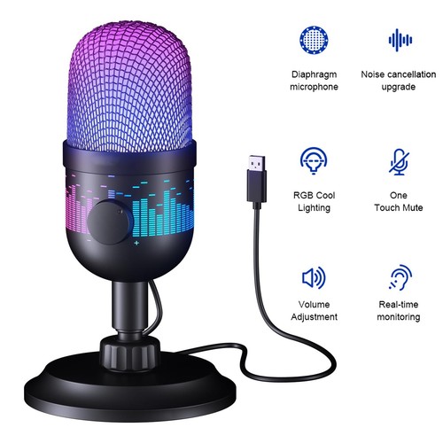 Usb rgb condenser microphone - condenser,