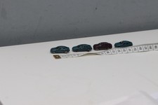 N gauge cars for model railway, 3 x green & 1x purple, (D1-D4).