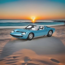 😯 Rare 😯 Lamborghini Miura P400 Roadster - 1968  - GT Spirit - 1/18 - GT324