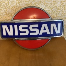 Nissan Dealership Sign Vintage Genuine
