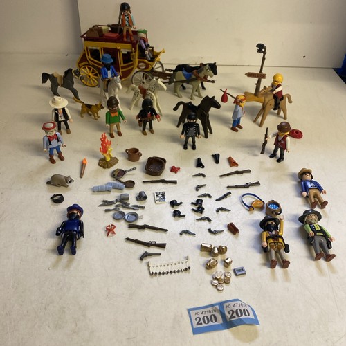 Playmobil cowboys with stage - playmobil,