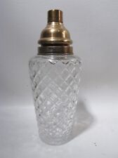 Old Hawkes Fine Cut Crystal Cocktail Shaker Jazz Age