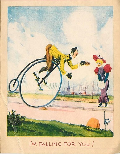 Valentine penny farthing - valentine,