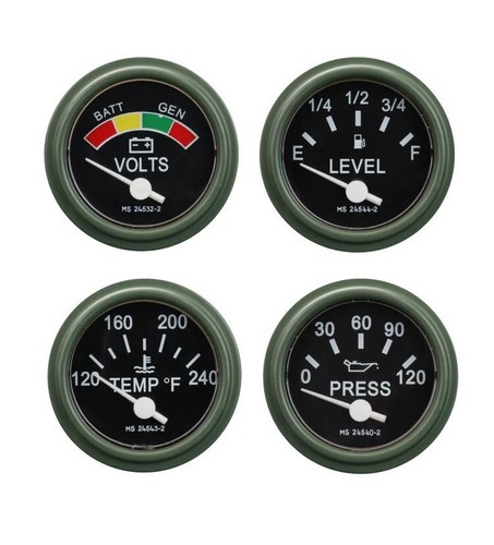 Humvee green gauge - green,