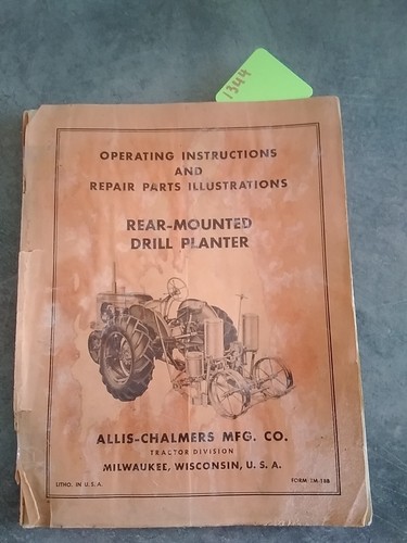 Allis chalmers rear mount - rear,